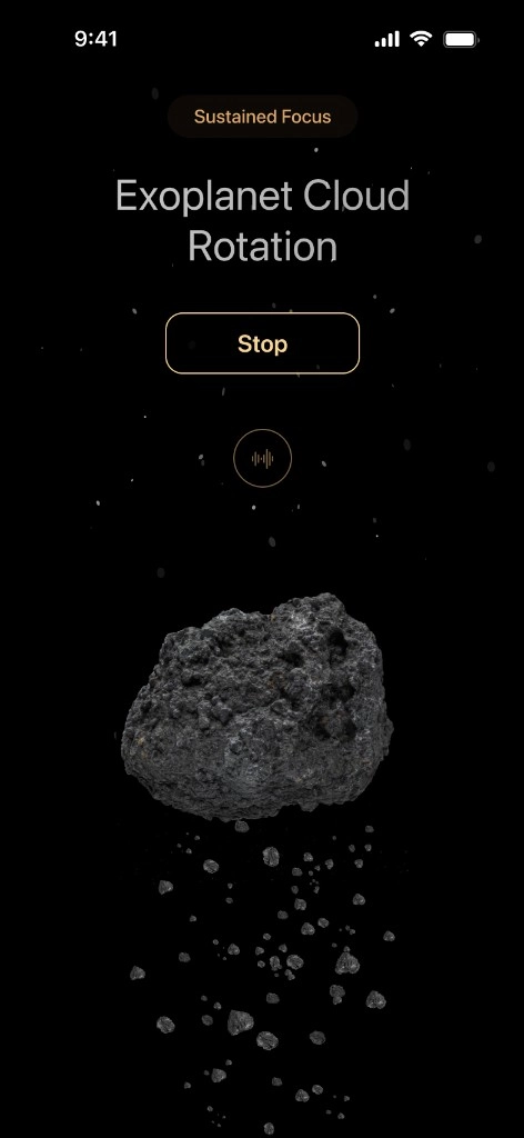 Polaris — session menu over active focus